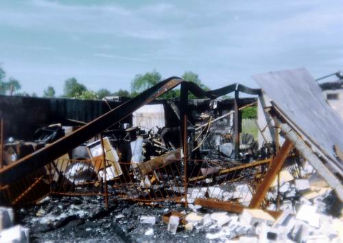 Pontiac Drive-In Theatre - 2Nd Fire 1993 From Greg Mcglone